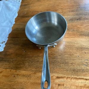 All-clad stainless 1 qt saucier pan (no lid)